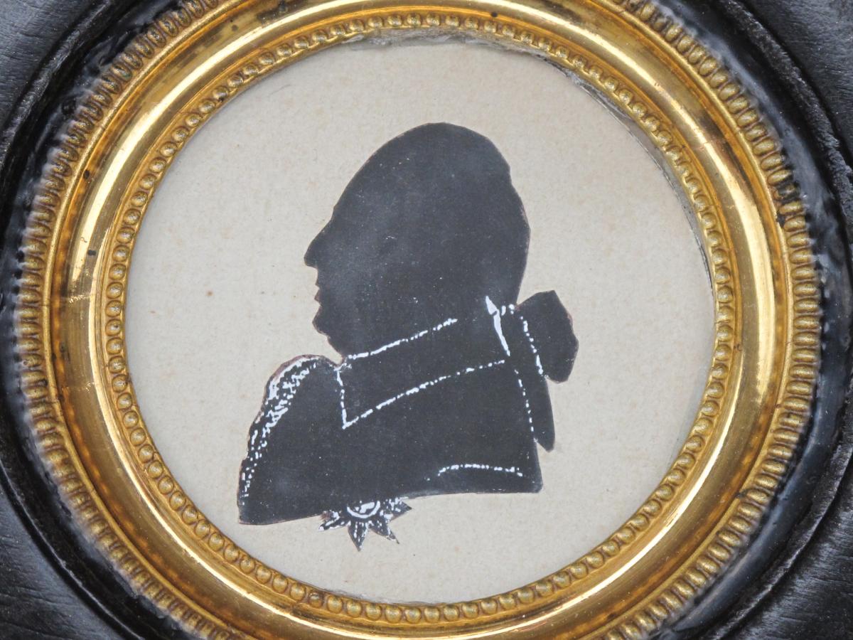 Profile Cut Out Silhouette Baron Otto Hermann Von Vietinghoff (1722-1792)-photo-2
