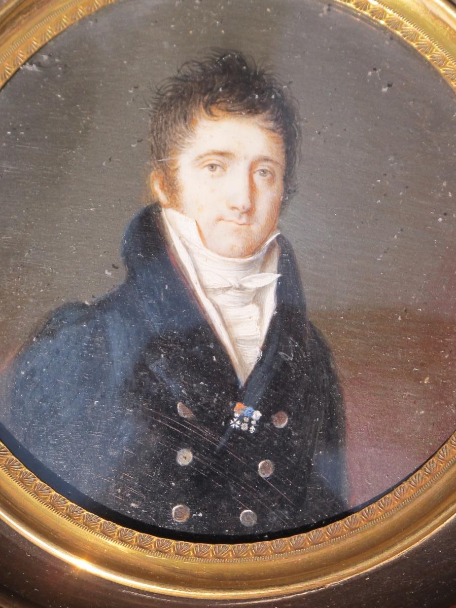 Miniature Homme Légion d'Honneur Décoration Du Lys Vers 1816 Belle Qualité