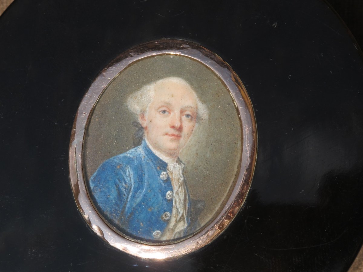 Boite En écaille Ornée d'Une Miniature époque Louis XVI-photo-2