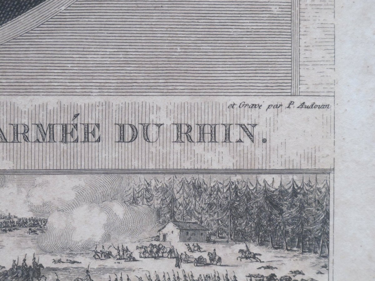 Gravure Moreau Général En Chef Armée Du Rhin Par Audouin  Bataille De Hohen Linden An IX empire-photo-3