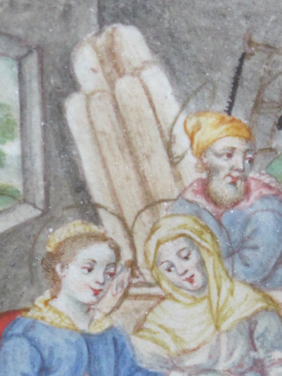 Gouache Sainte Famille In Joseph's Atelier-photo-2