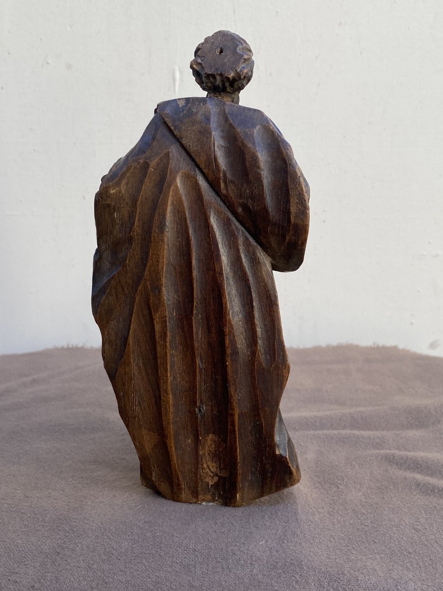 Statuettes Of Saint Paul In Carved Wood-photo-2