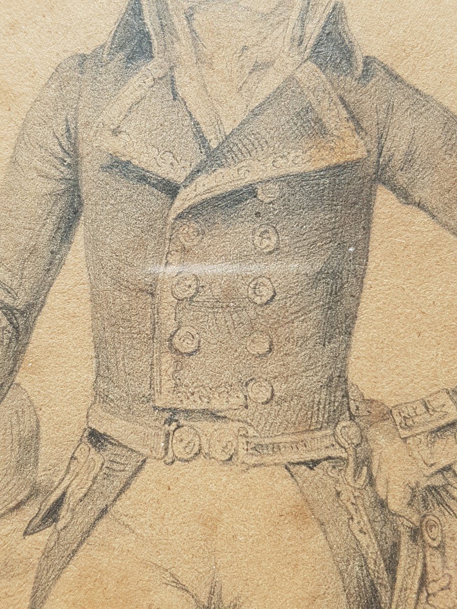 Drawing Charles Francois Dumouriez Military Officer Minister General Empire-photo-3