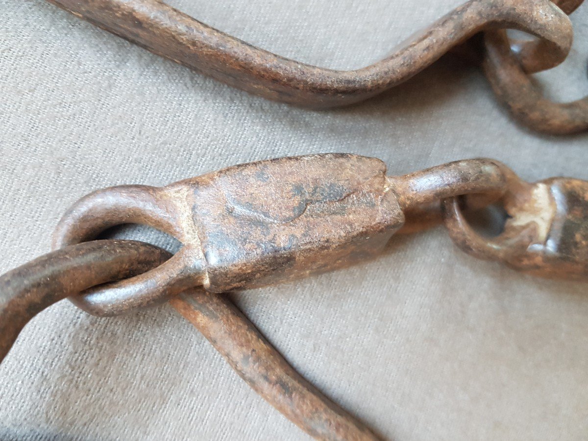 Iron, Handcuffs, Shackles Of Prisoner Or Convict Eighteenth Century-photo-3