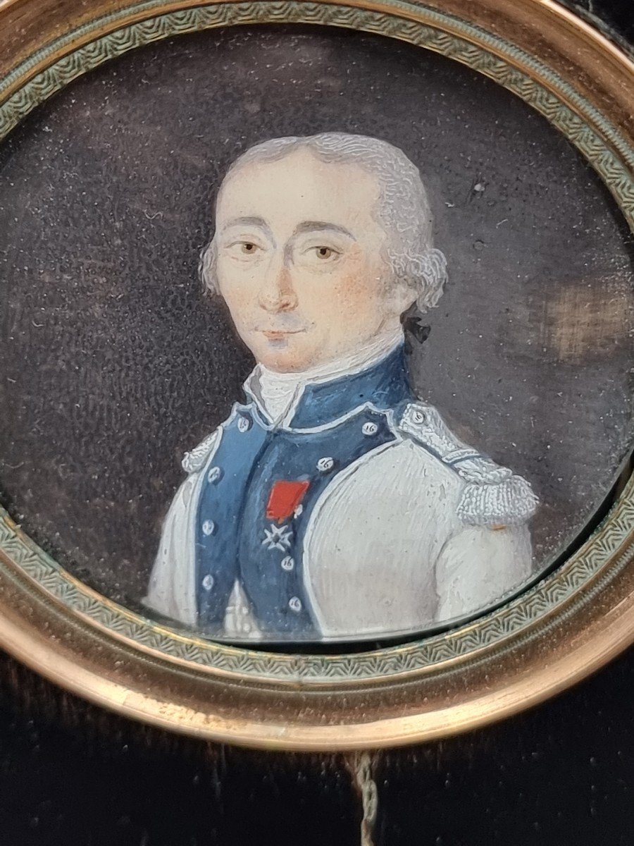 French Officer Of The 16e  Regiment Military Uniform 1791