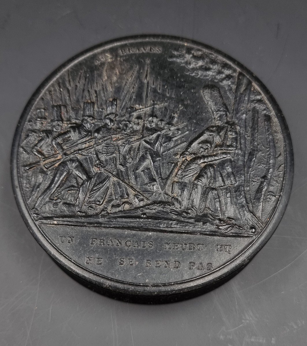 Box Aux Braves A Frenchman Dies And Does Not Surrender Imperial Battalion Napoleon Pressed Wood-photo-2