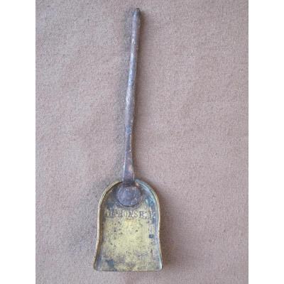Shovel Embers Or Cover In Iron And Bronze Marked Alphonse .v.