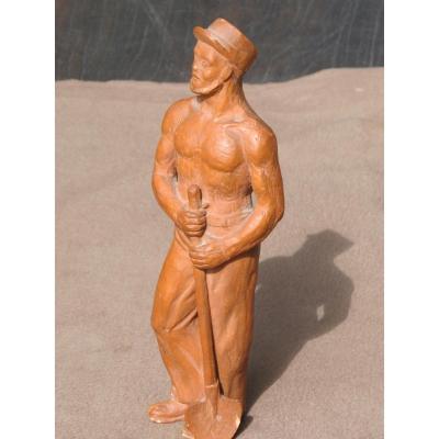 Legionnaire Nude Torso Terracotta Dated 1942