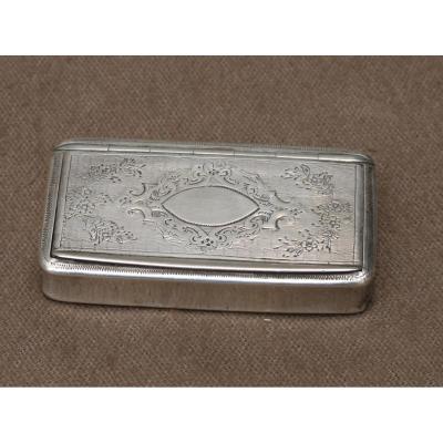 Silver Box Decor Etched