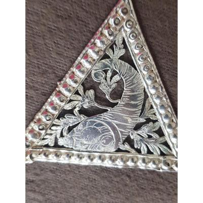 Freemason Jewel Representing A Silver Horn Of Plenty