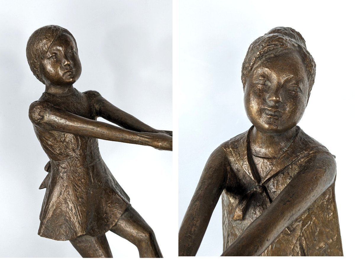 La Ronde - bronze circa 1960 - Mitsutsune Miyamoto 1913-2001 #435-photo-7