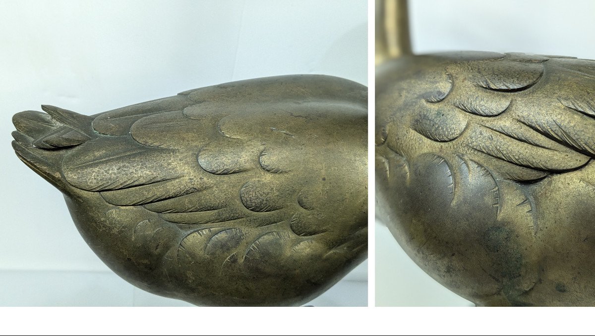 Oie dodue - bronze 1930-50  Japon #660-photo-5