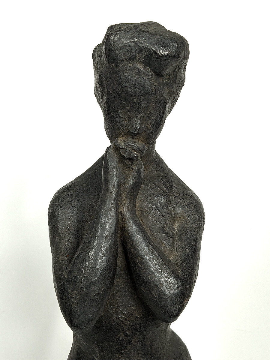 Grand nu 56,5 cm - Yuichi Yamamoto 1899-1987  - bronze circa 1950-60 #699-photo-3