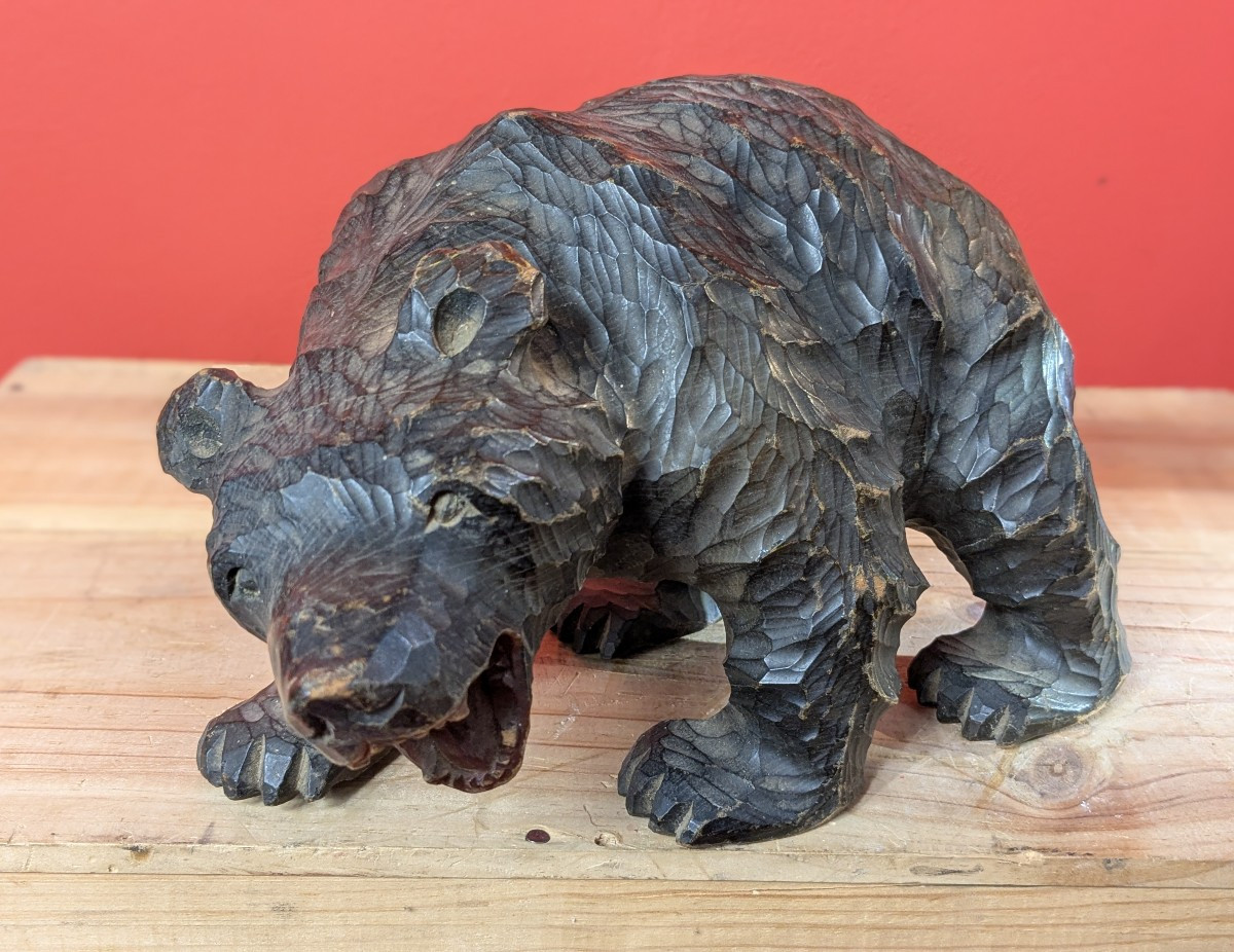 Grumpy Bear, Dark Fur Japan Ainu 1960-70 #12-photo-2