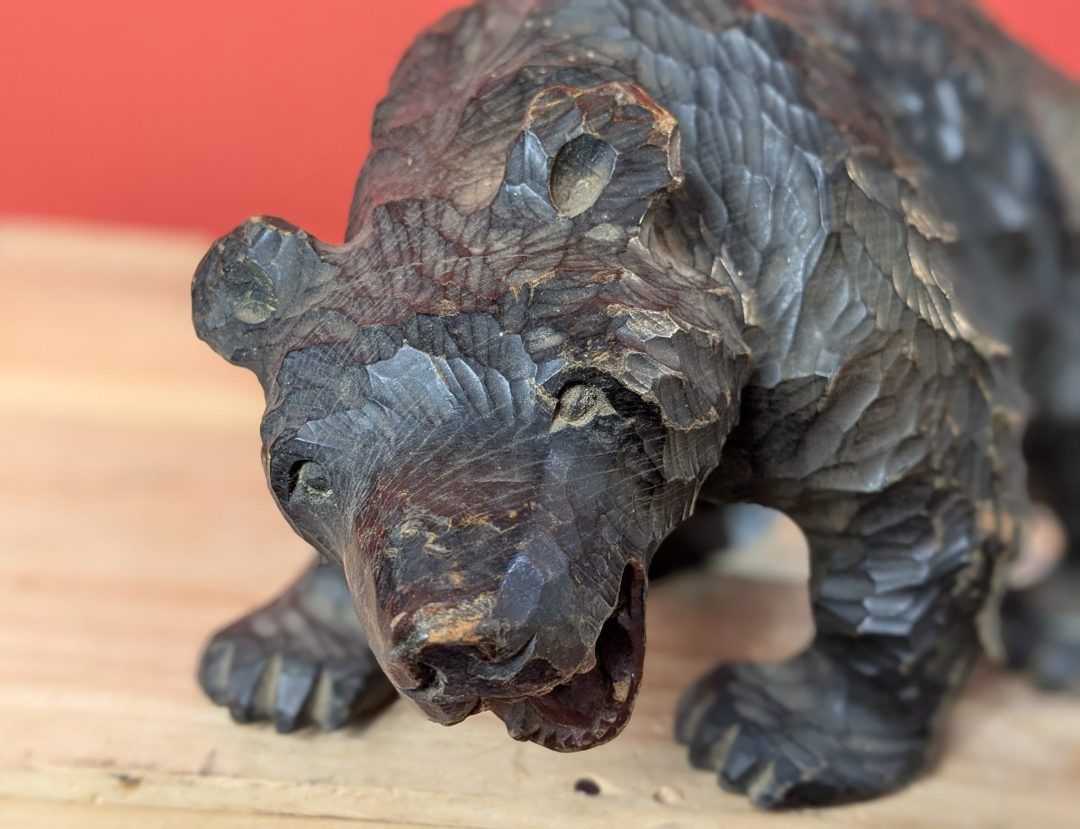 Grumpy Bear, Dark Fur Japan Ainu 1960-70 #12-photo-3
