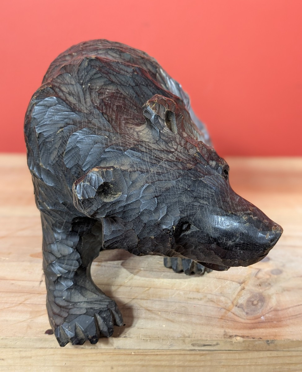 Grumpy Bear, Dark Fur Japan Ainu 1960-70 #12-photo-4