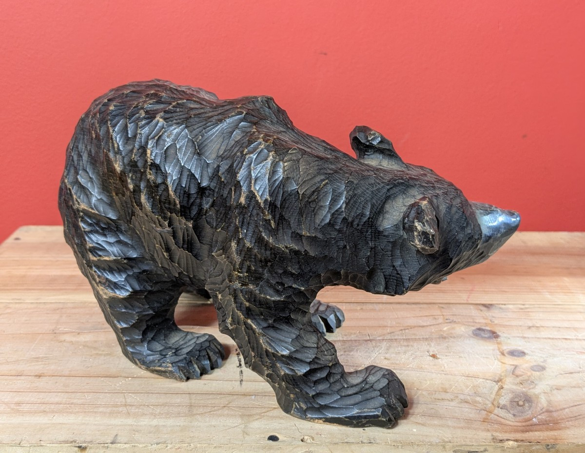 Grumpy Bear, Dark Fur Japan Ainu 1960-70 #12-photo-1