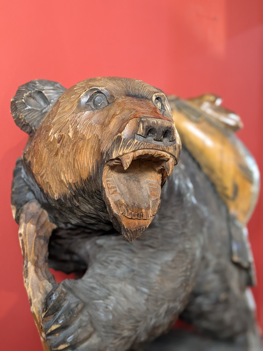 Large Ainou Bear - 60 Cm -circa 1960- Kg #13-photo-1