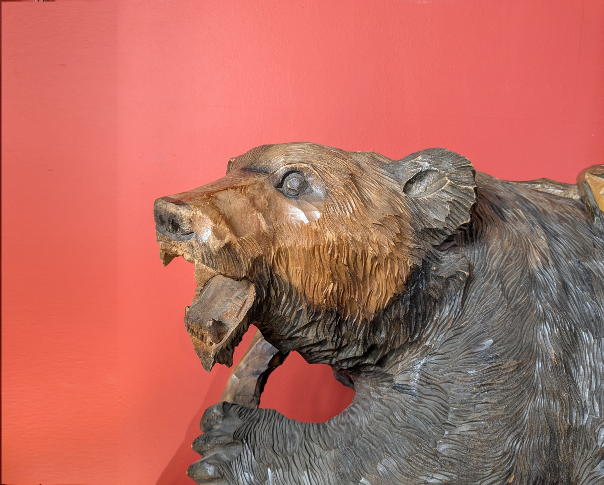 Large Ainou Bear - 60 Cm -circa 1960- Kg #13-photo-2