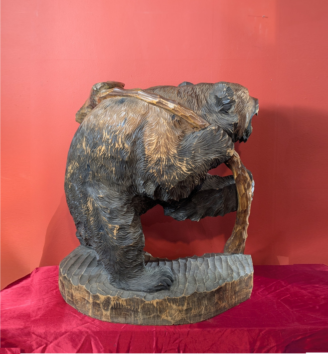 Large Ainou Bear - 60 Cm -circa 1960- Kg #13-photo-5