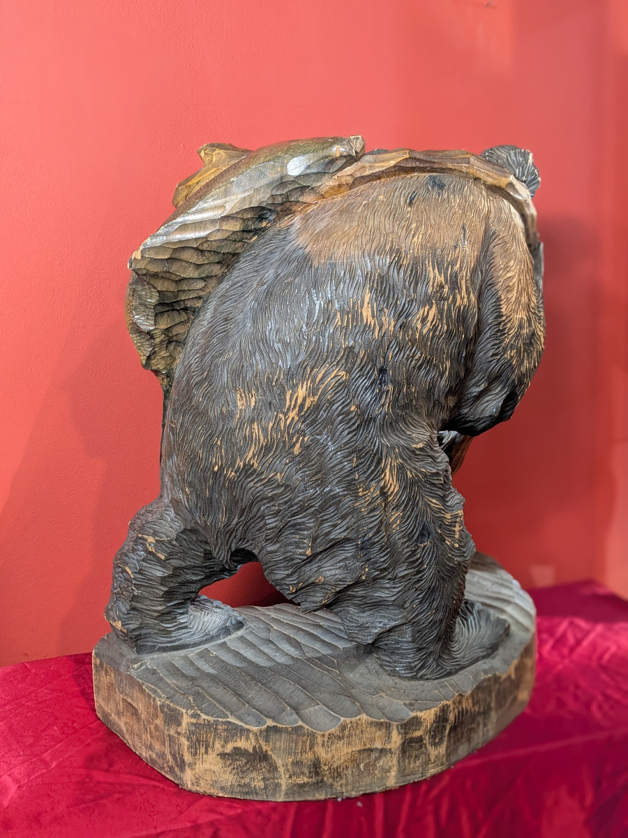 Large Ainou Bear - 60 Cm -circa 1960- Kg #13-photo-6