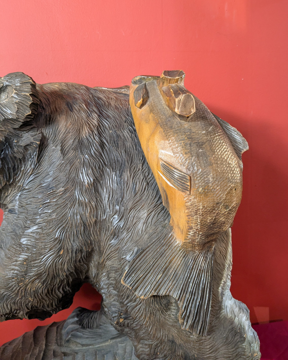 Large Ainou Bear - 60 Cm -circa 1960- Kg #13-photo-7