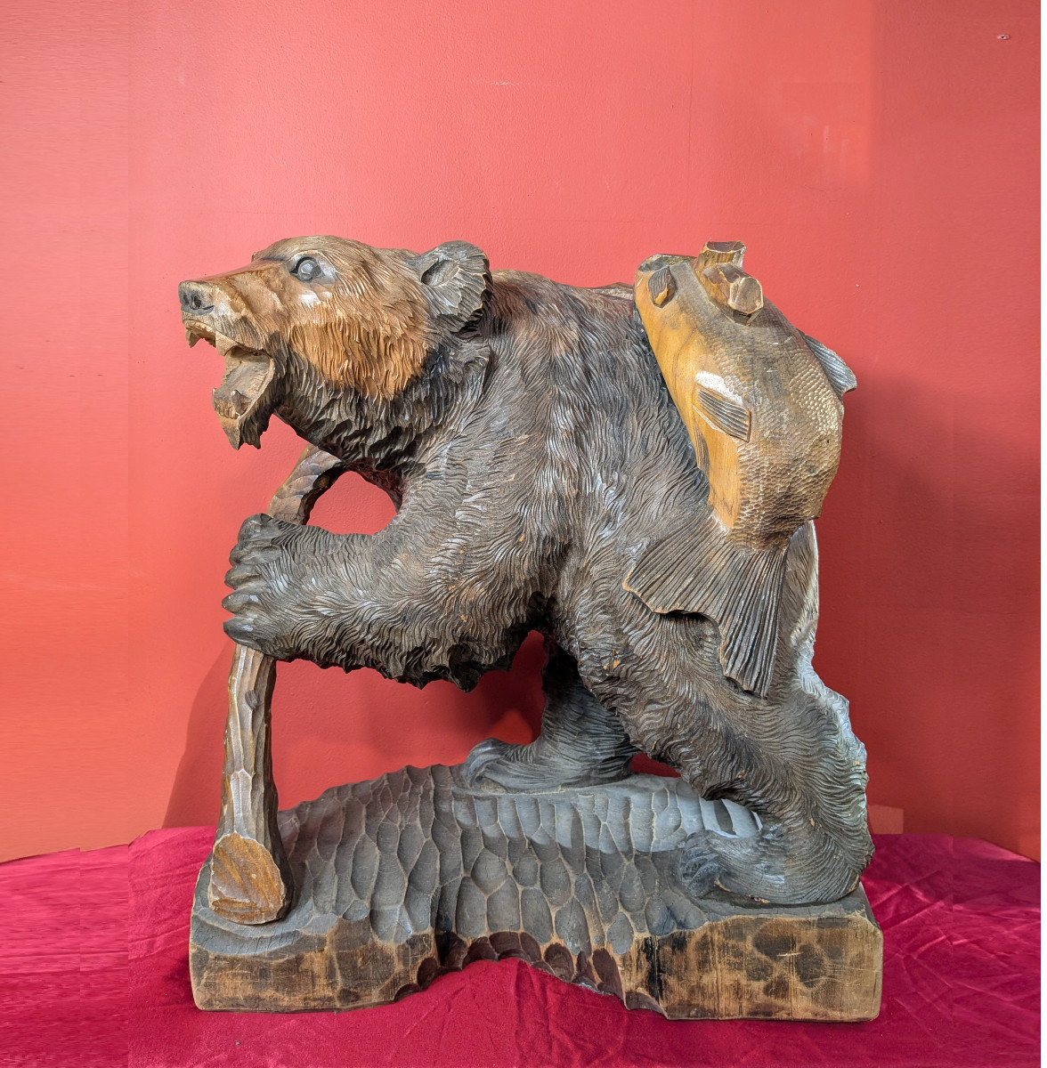 Large Ainou Bear - 60 Cm -circa 1960- Kg #13