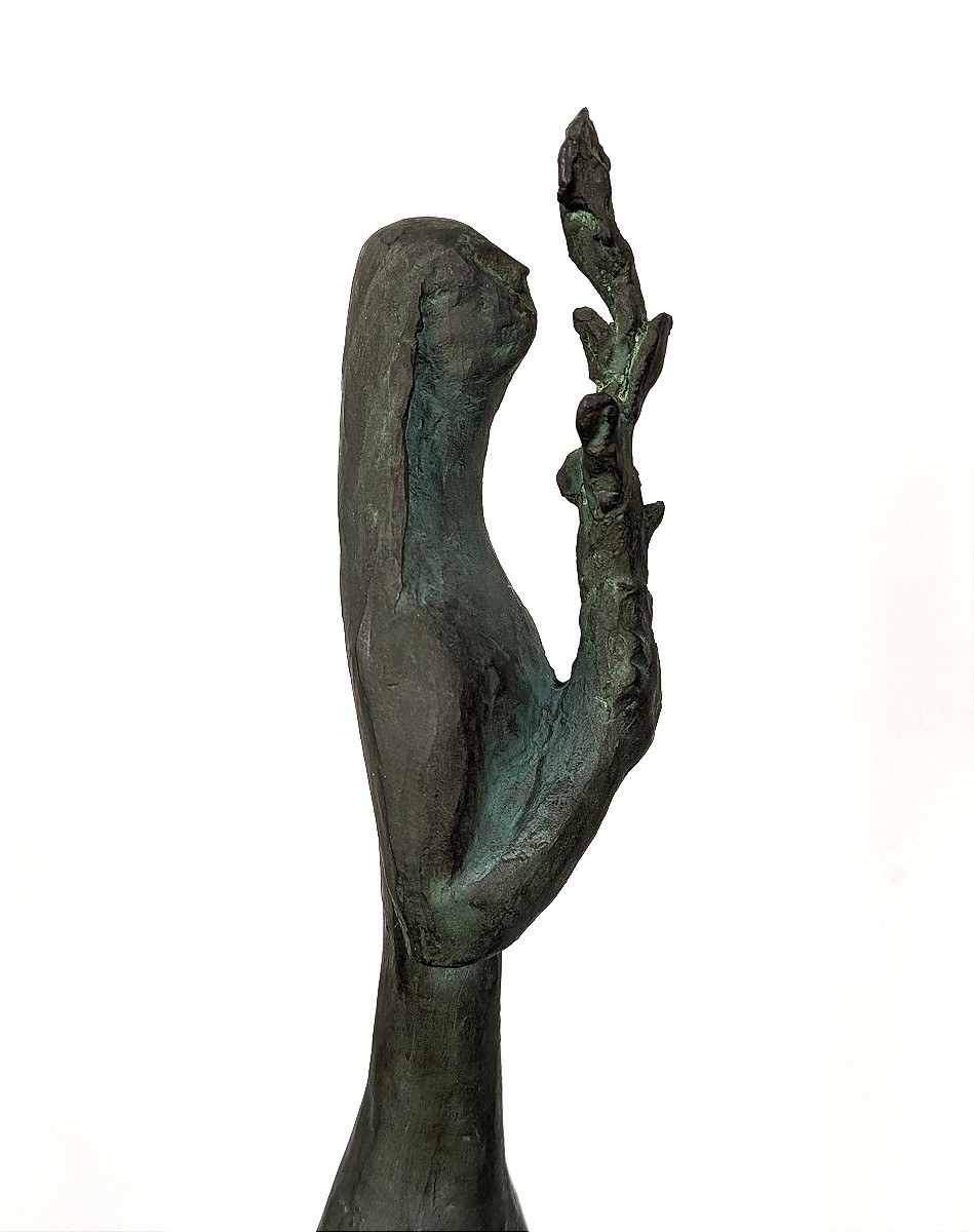 Little Woman With A Flower - Seiho Hidaka Circa 1970-80 #657-photo-4