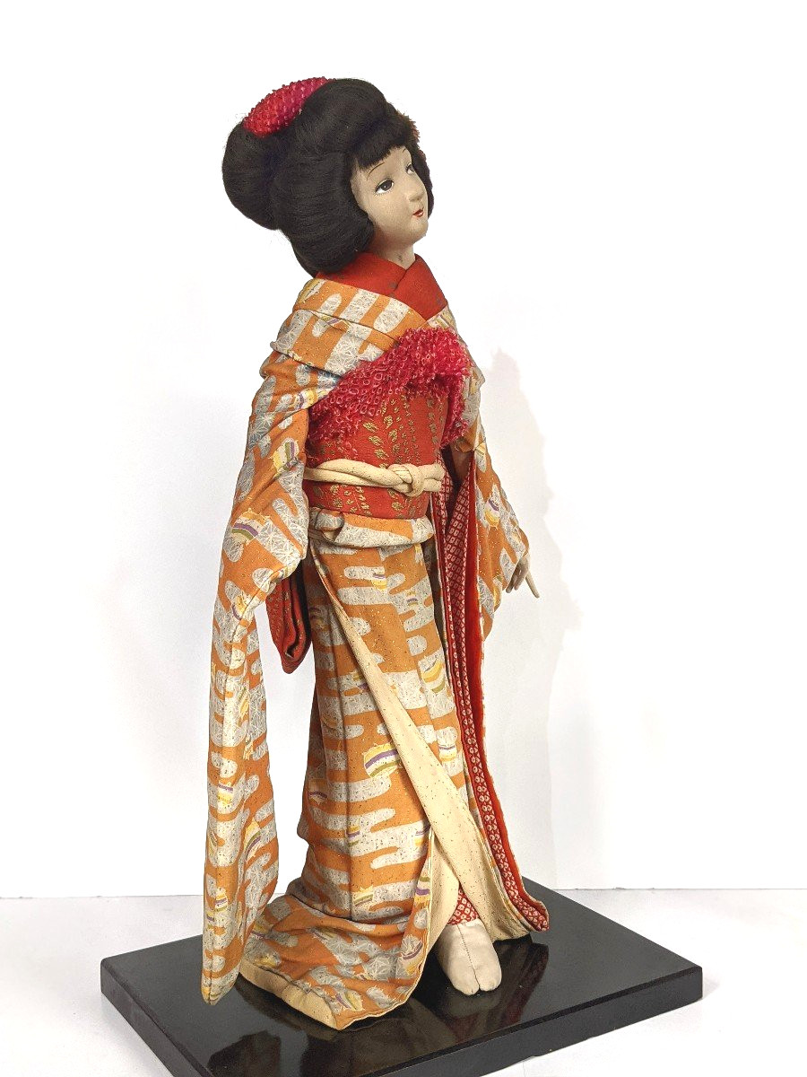 Large Geisha Doll 61cm - Circa 1950-60-photo-4