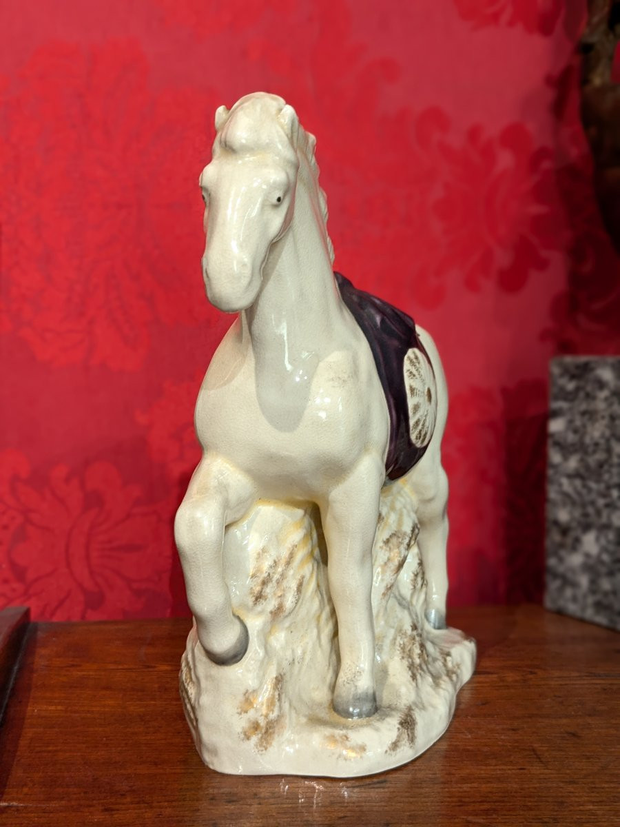 Cheval en céramique - signe du Zodiaque japon circa 1950-60 #9-photo-3