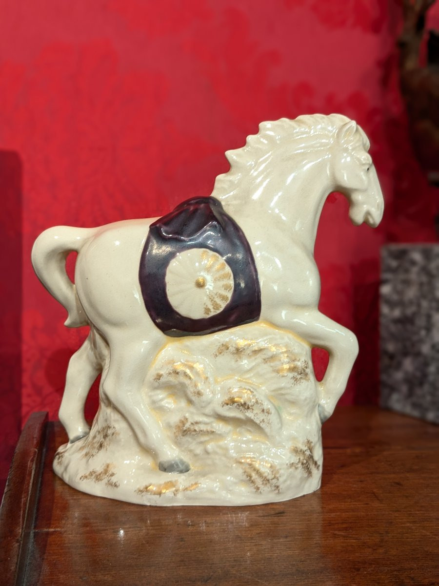 Cheval en céramique - signe du Zodiaque japon circa 1950-60 #9-photo-4