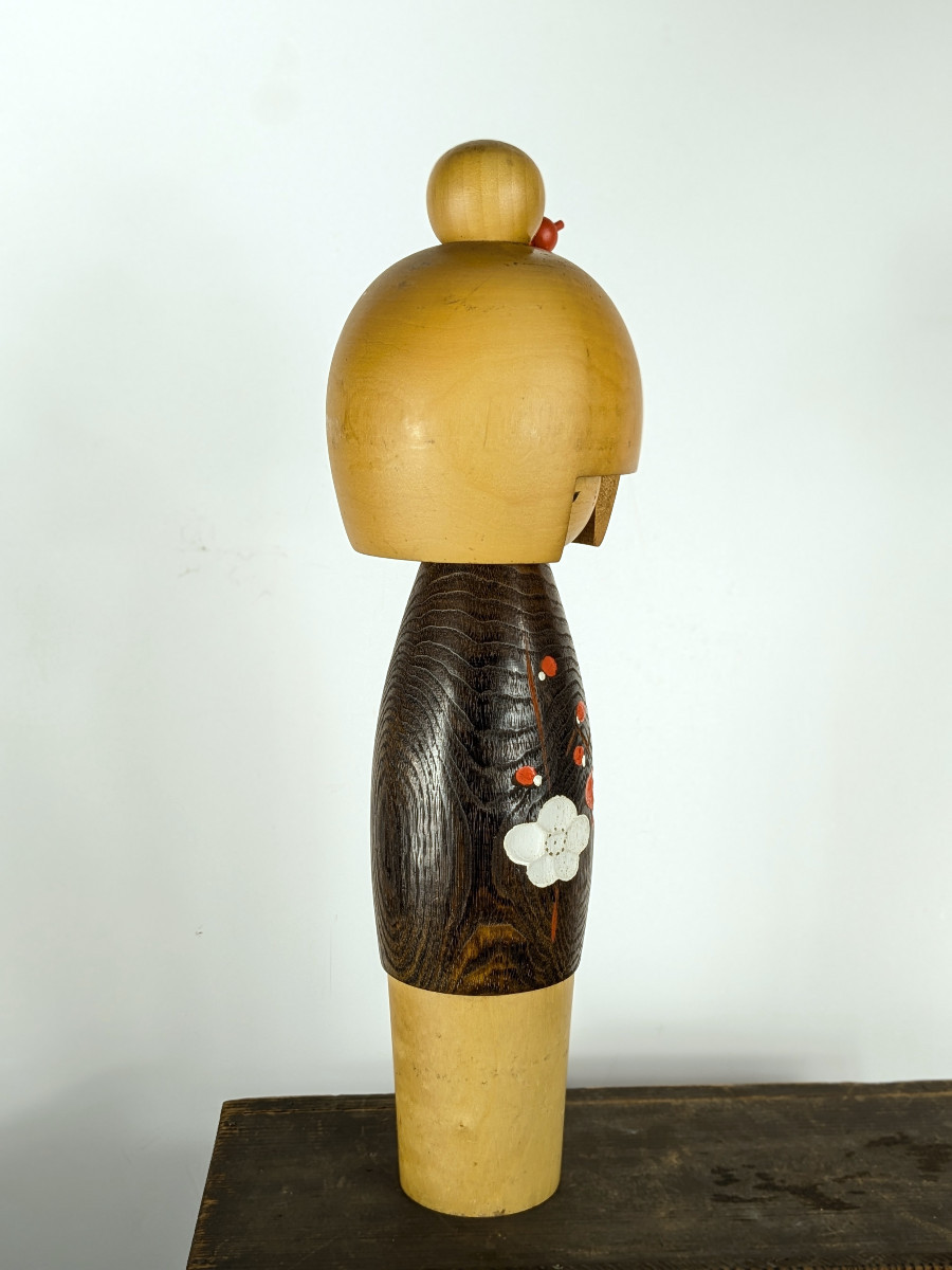 Kokeshi Awakening Of Love - Circa 1970-80 Okamoto Usaburo - Ham1024 18-photo-6