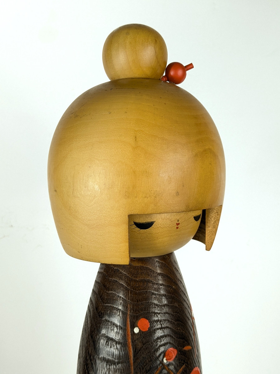 Kokeshi Awakening Of Love - Circa 1970-80 Okamoto Usaburo - Ham1024 18-photo-7