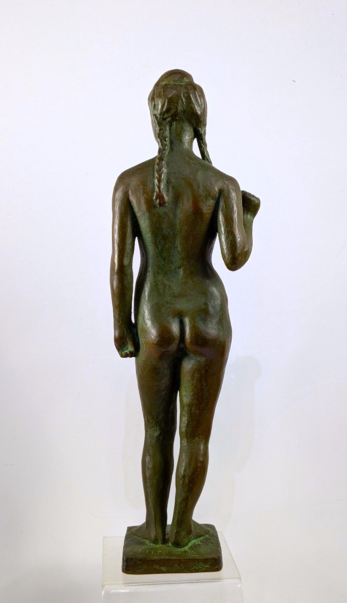 Nude With Braid - Bronze 1950 - Danji Seto 1905-1990 #614-photo-4