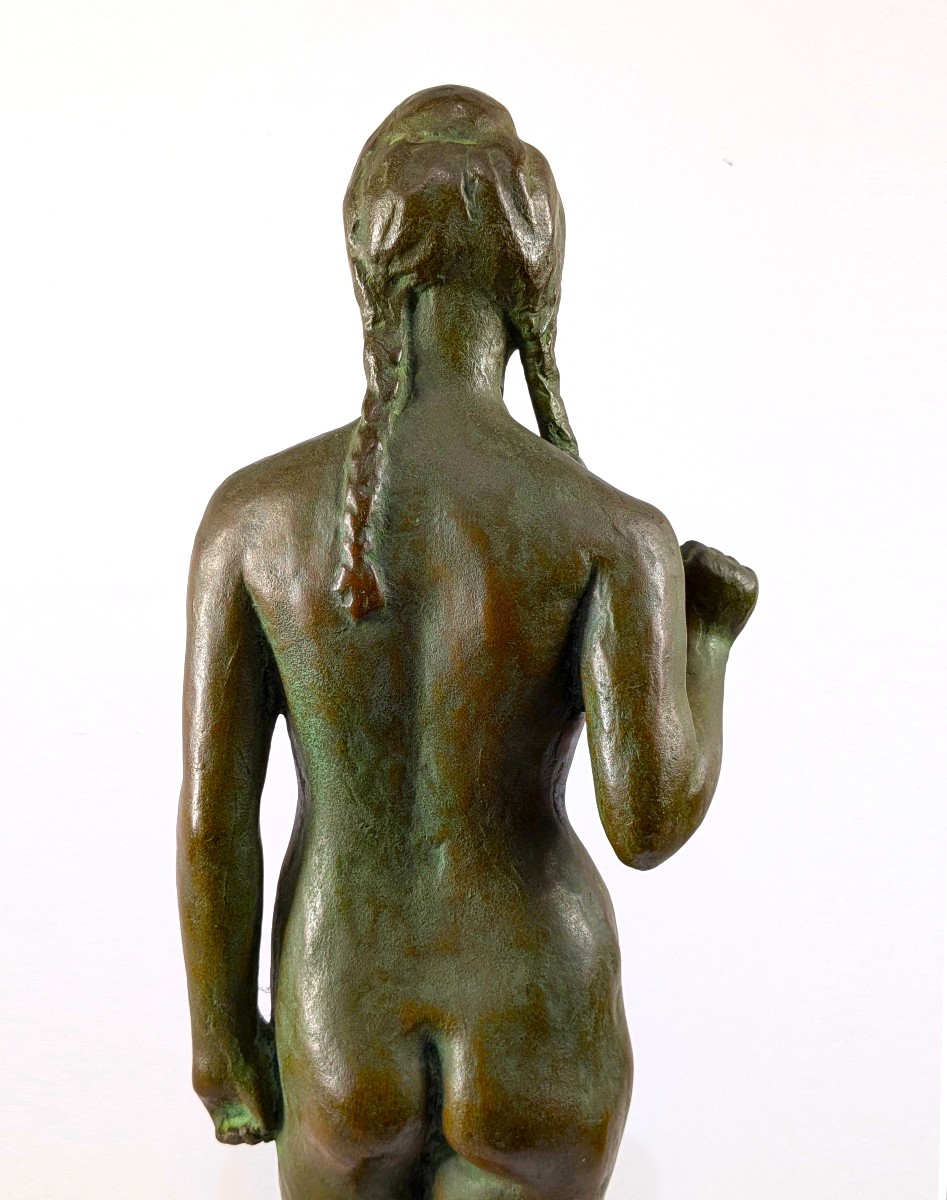 Nude With Braid - Bronze 1950 - Danji Seto 1905-1990 #614-photo-4