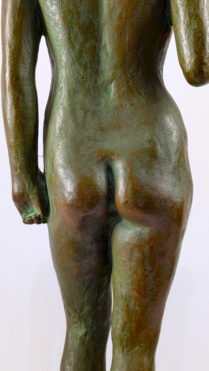 Nude With Braid - Bronze 1950 - Danji Seto 1905-1990 #614-photo-6