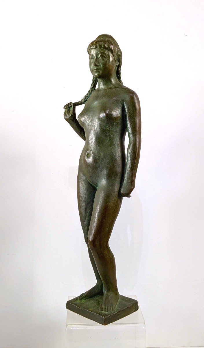 Nude With Braid - Bronze 1950 - Danji Seto 1905-1990 #614