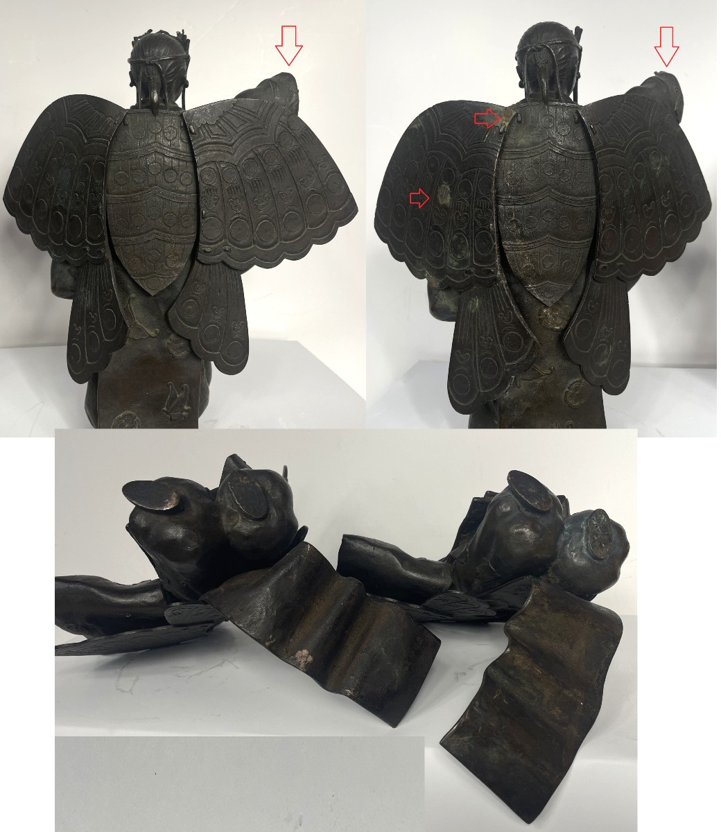 Les danseurs papillons - bronze - 1901 par Tatsugoro OKAJIMA (1880 -1962)  #742 -photo-7