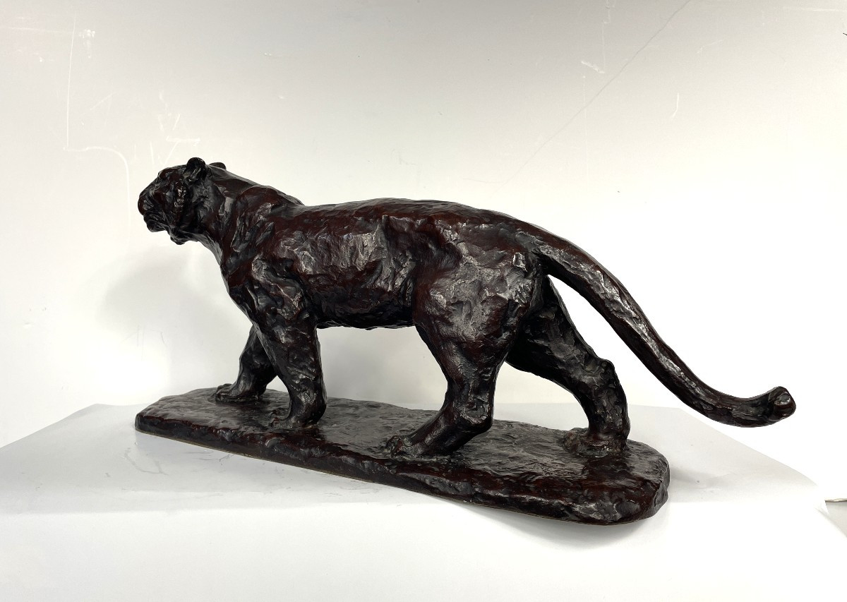 The Tiger - Art Deco Bronze Japan - 50 Cm - # 809-photo-2