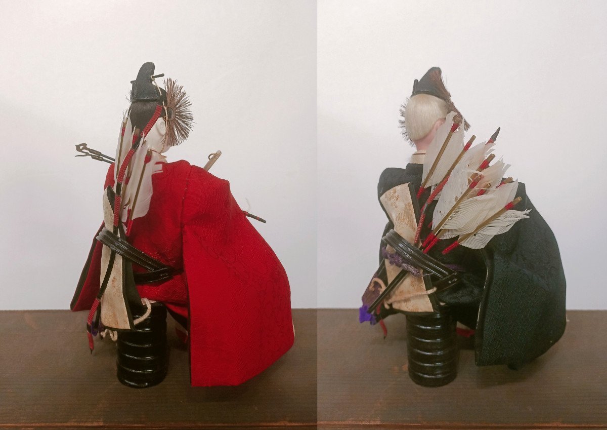 Deux poupées samouraï - hina matsuri - Japon 1930-50 - n°2#377-photo-7