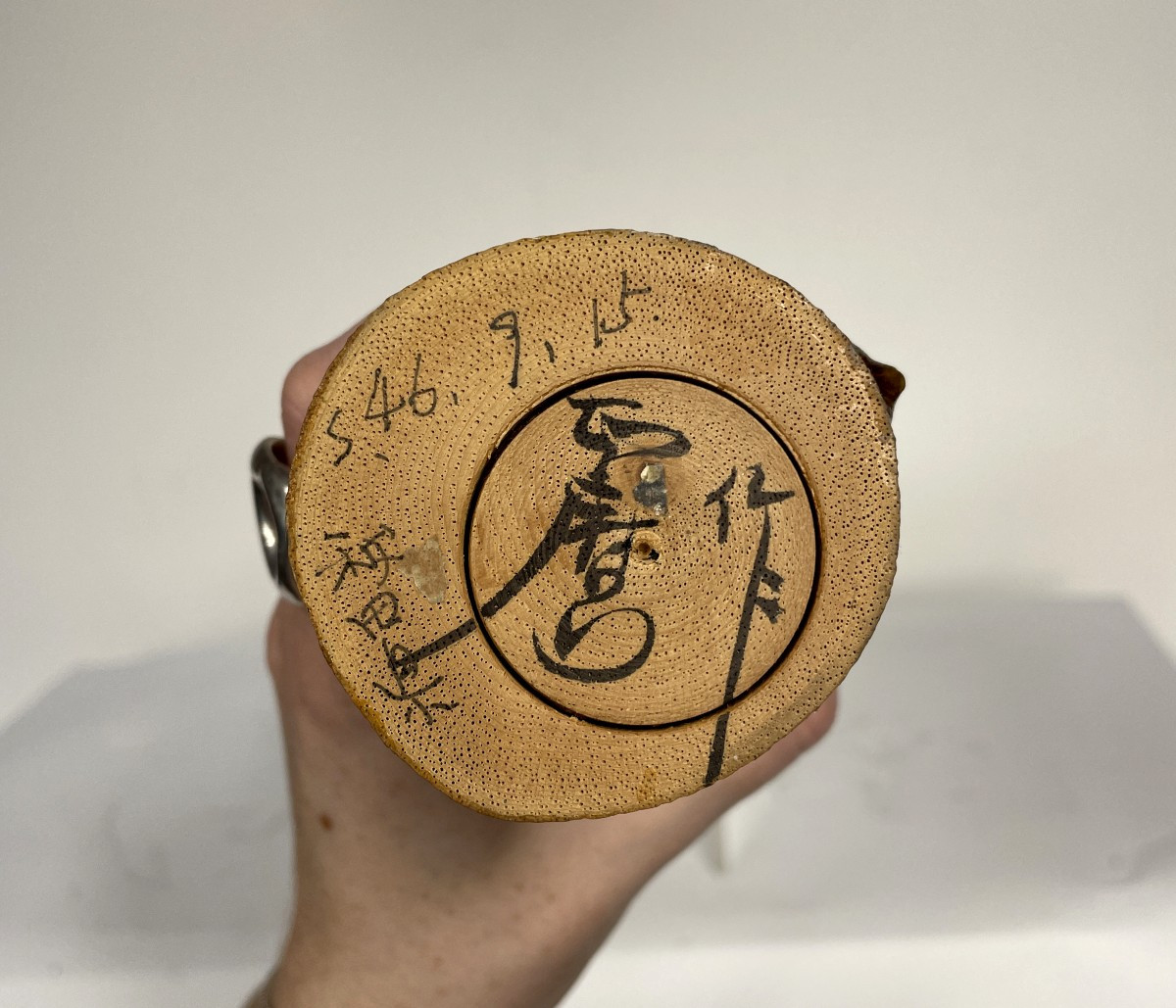 Kokeshi With A Tree Trunk - Dated 1972 - Ko21-photo-3