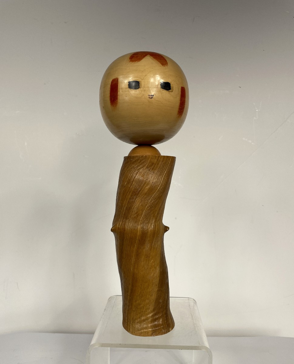 Kokeshi With A Tree Trunk - Dated 1972 - Ko21