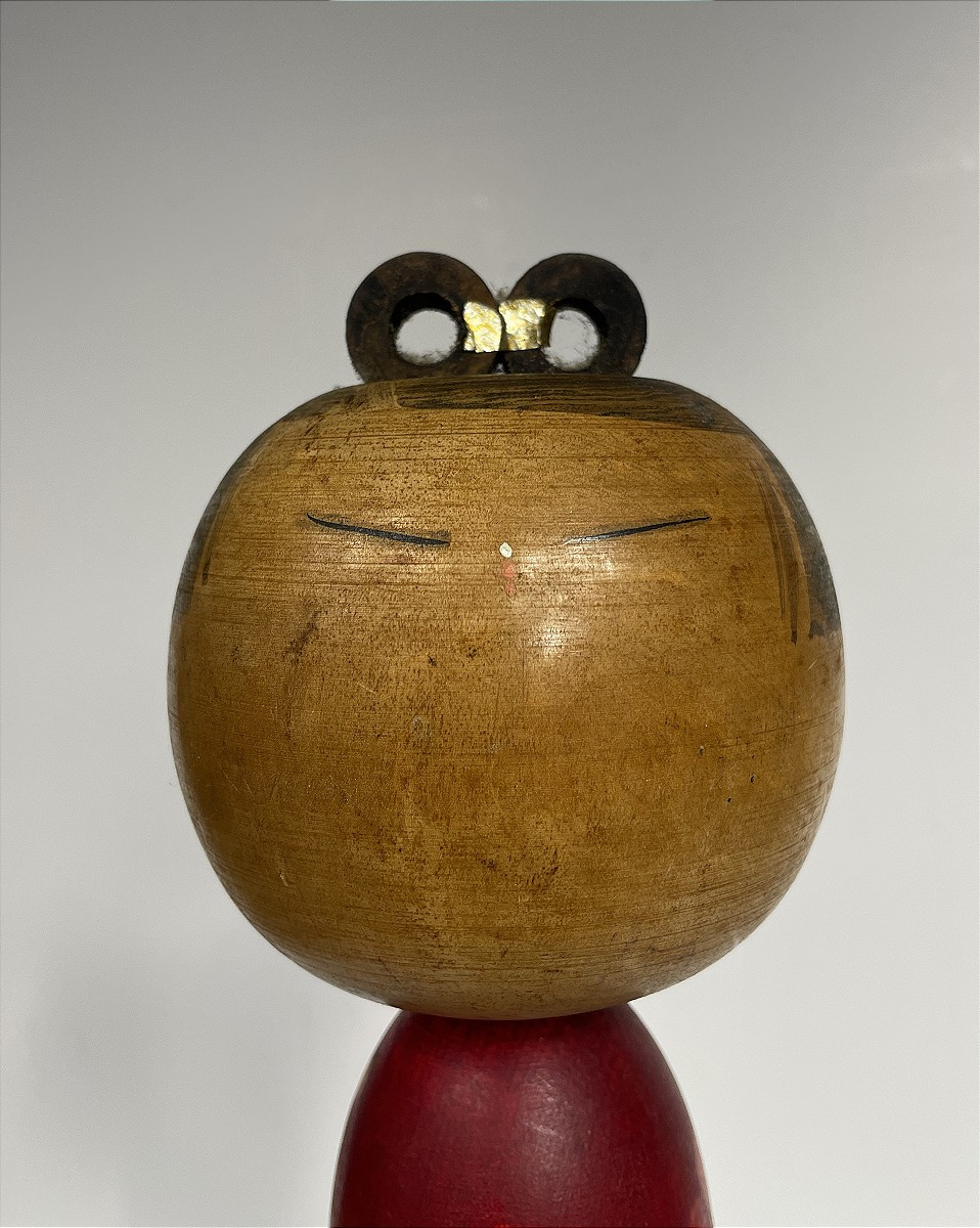 Kokeshi With Double Darling - Takashi Hajime 1918-2002 - Hama1024-12-photo-1