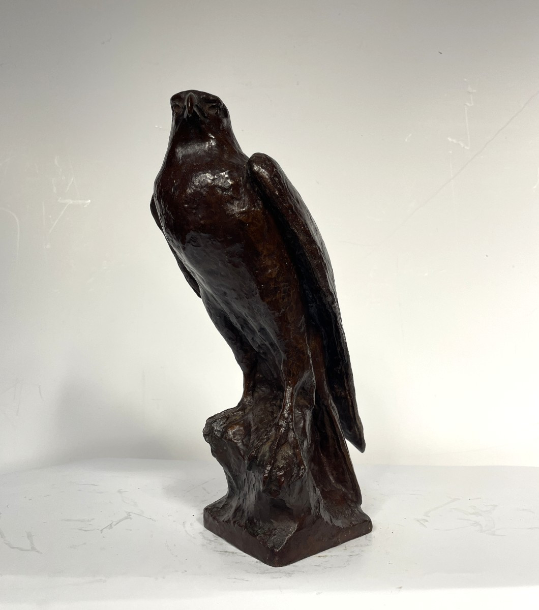The Falcon - Bronze 1930-50 By Naohisa Unemura - 1909 - 1962 #600-photo-4