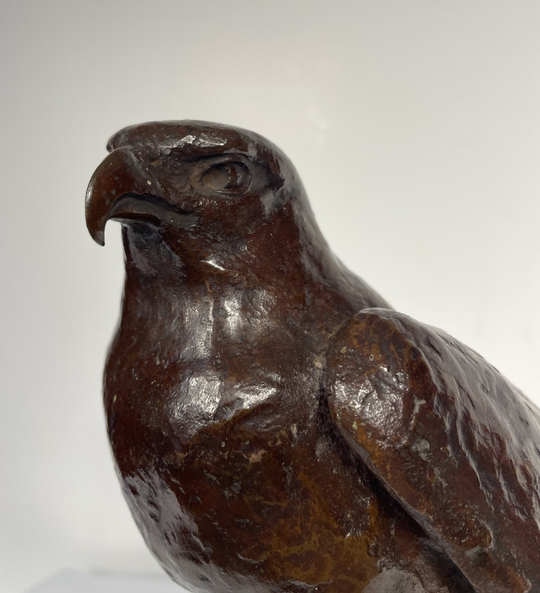 The Falcon - Bronze 1930-50 By Naohisa Unemura - 1909 - 1962 #600-photo-5