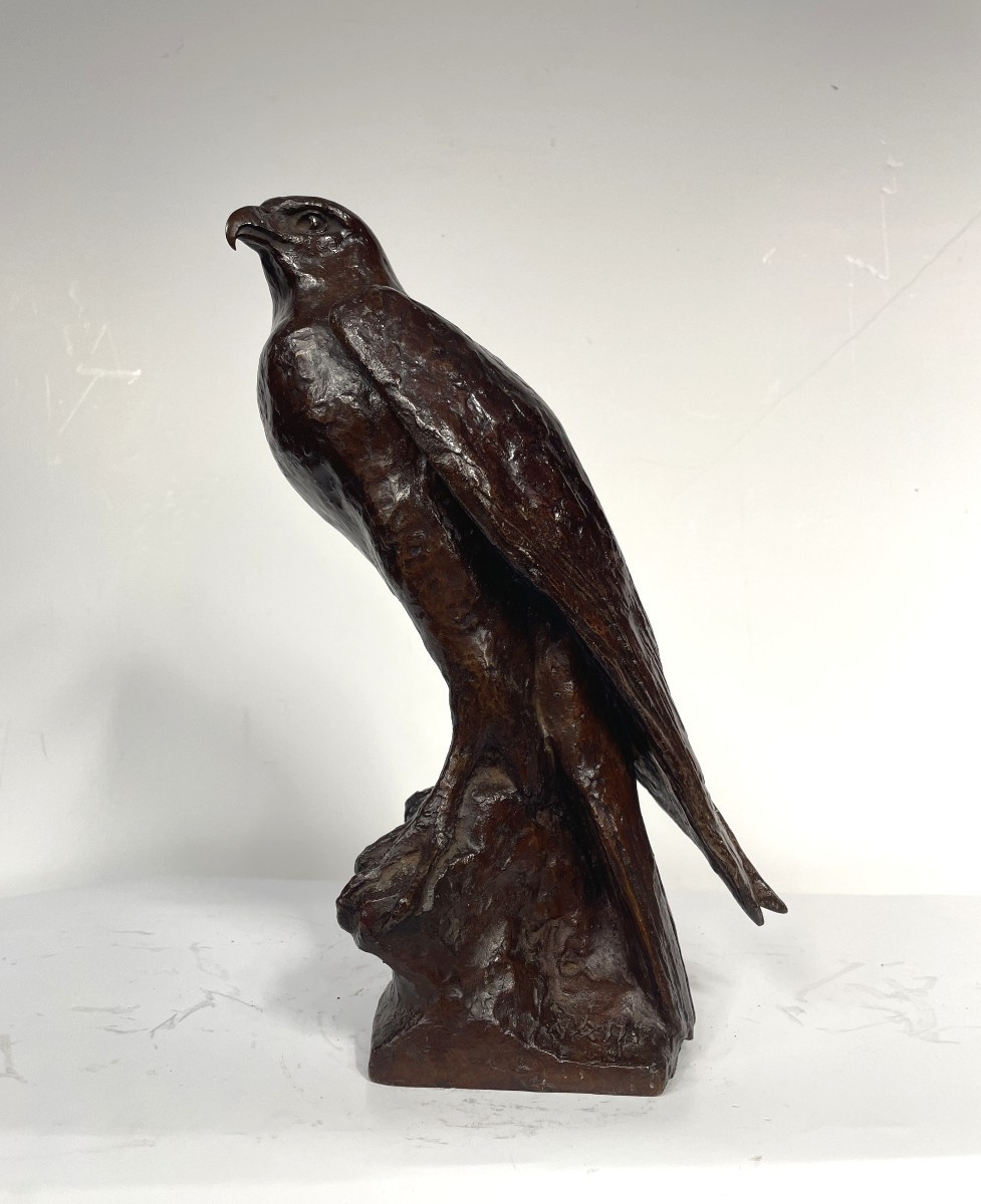 The Falcon - Bronze 1930-50 By Naohisa Unemura - 1909 - 1962 #600