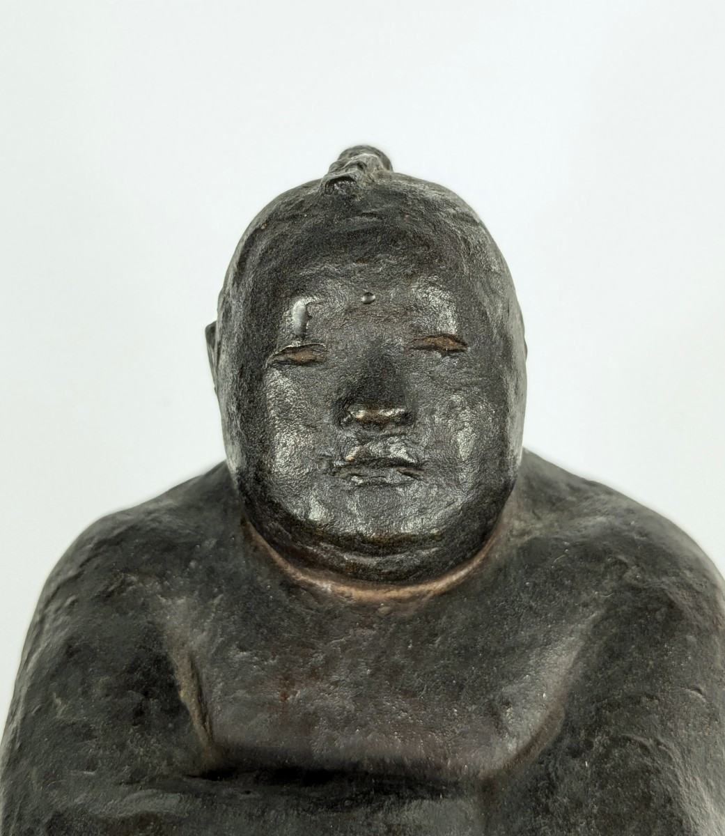Le Sumo - bronze circa 1950-60 - monogramme #635 -photo-3