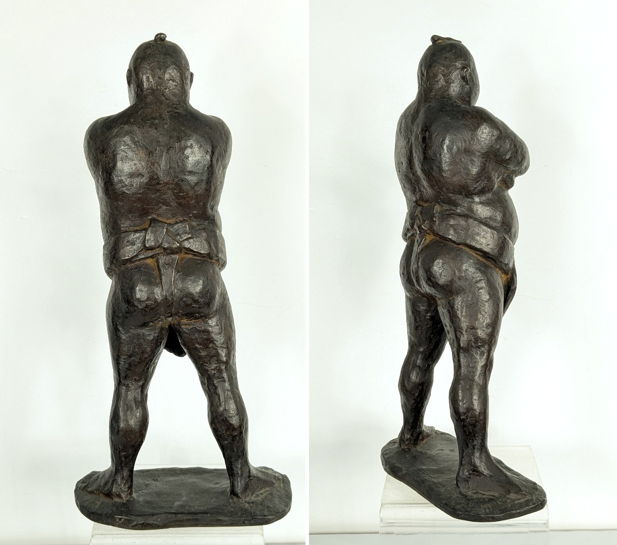 Le Sumo - bronze circa 1950-60 - monogramme #635 -photo-4