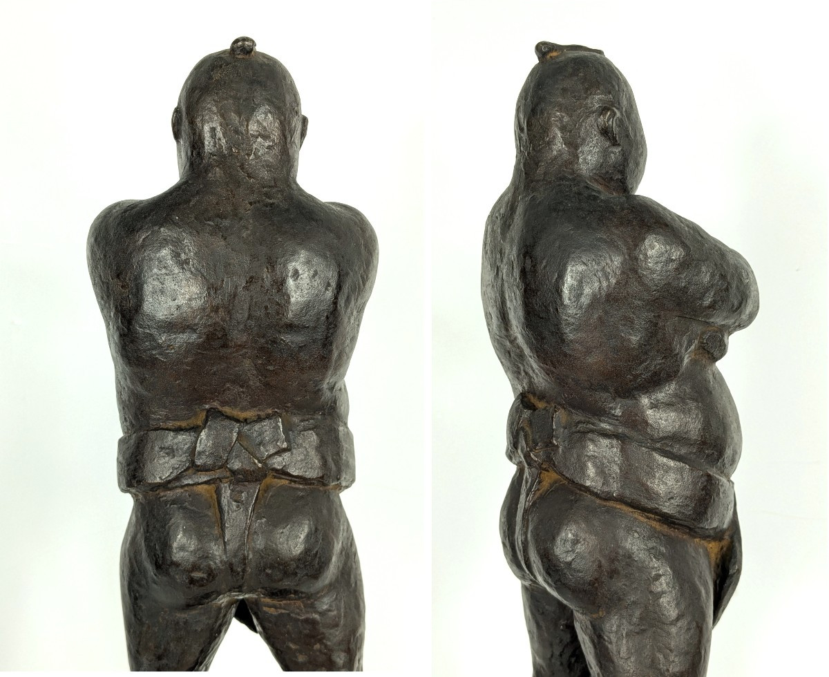 Le Sumo - bronze circa 1950-60 - monogramme #635 -photo-5