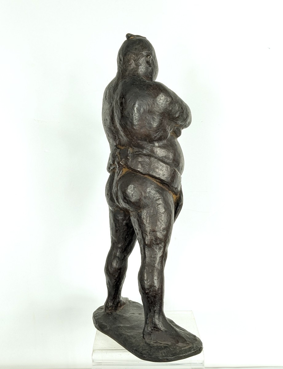 Le Sumo - bronze circa 1950-60 - monogramme #635 -photo-6